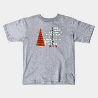 A Child Has Been Born for Us - Christian Christmas Design Kids T-Shirt